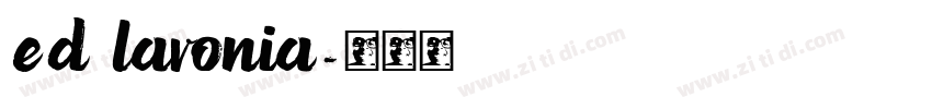 ED Lavonia字体转换